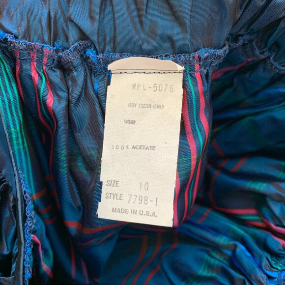 Vintage Yves Saint Laurent Two-Piece Girls’ Taffeta Plaid Outfit - Picture 12 of 12